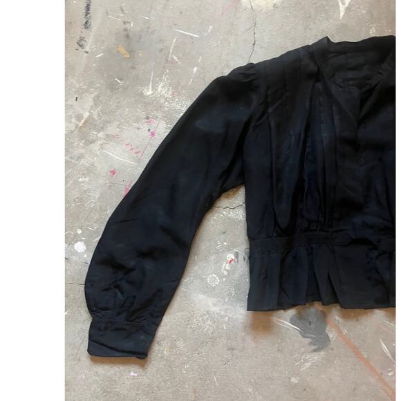 Vintage Antique 1809s Set Skirt Top, Black, Victorian, Victorian Gothic Funeral - Picture 5 of 16